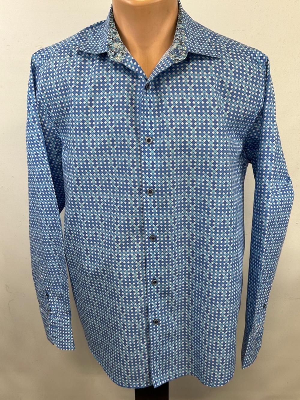 Robert Graham long sleeve button down shirt.  XL